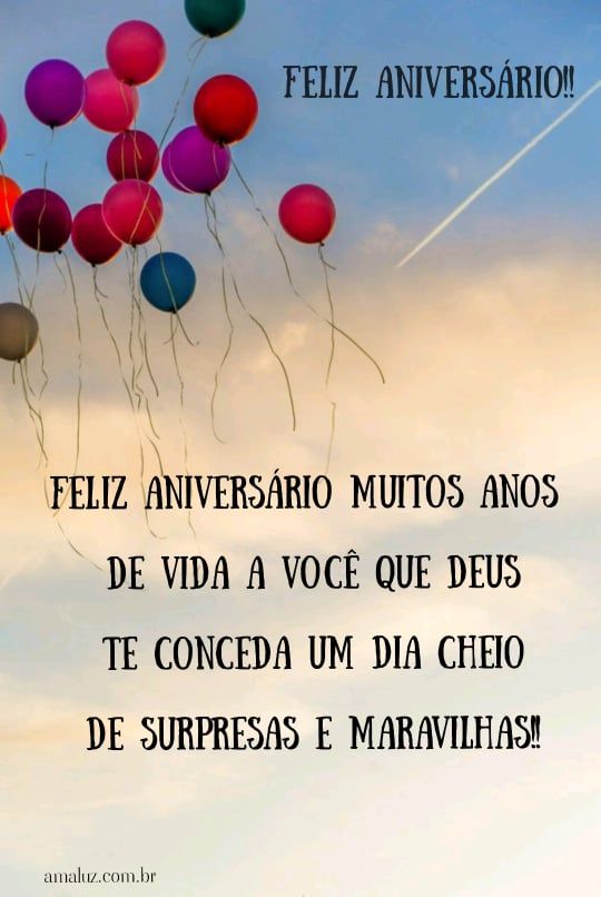 meus parabéns feliz aniversário