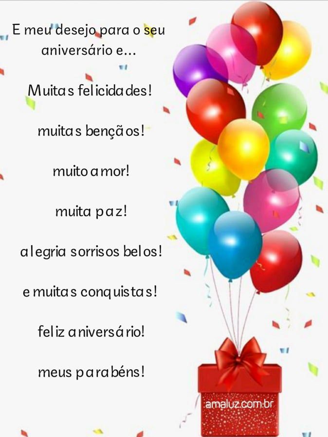 linda imagem com balões e feliz aniversário