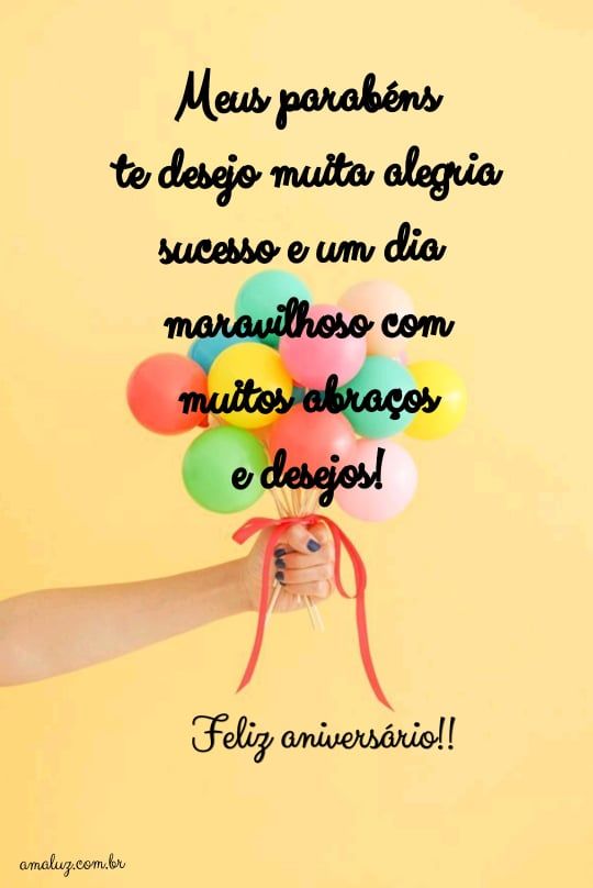 Tenha um feliz aniversário com muito sucesso e alegria
