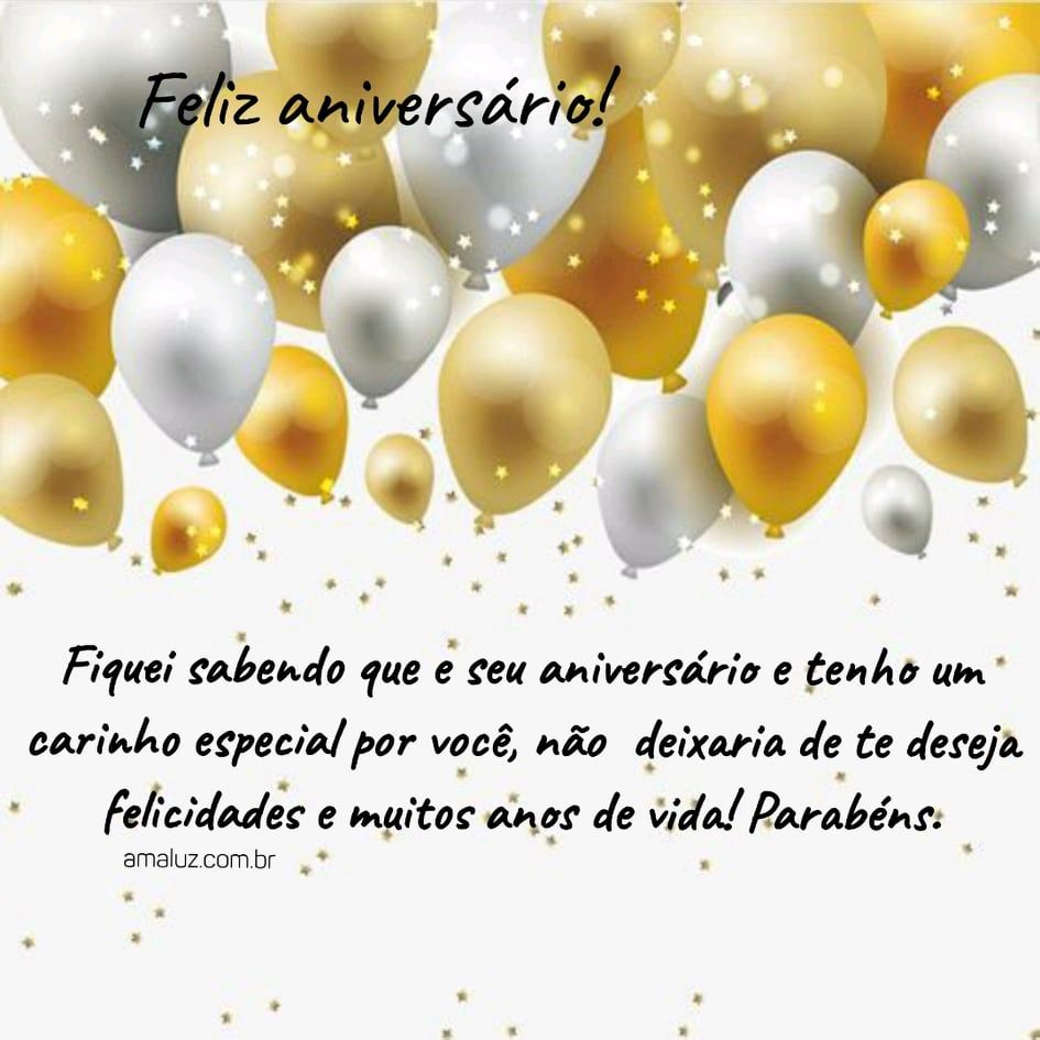 felicidades e muitos anos de vida feliz aniversário