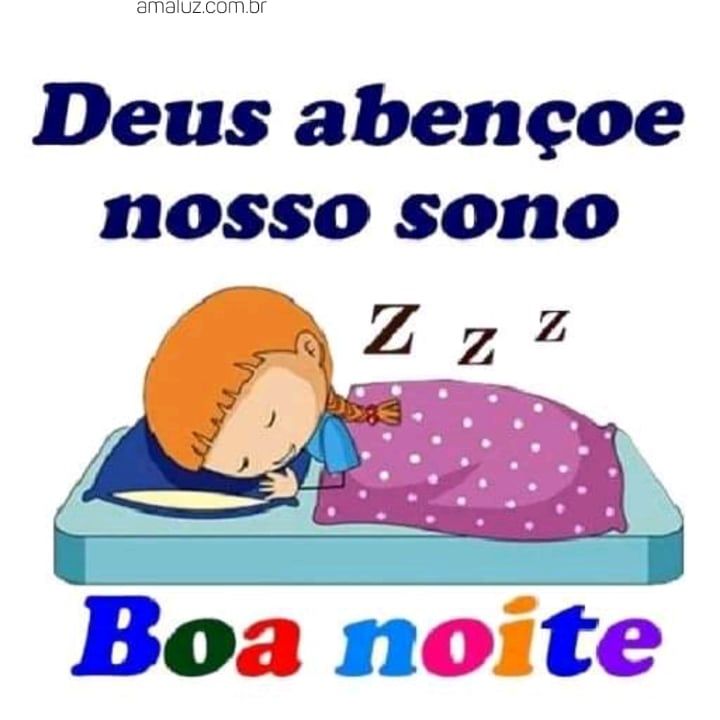 Boa noite abençoada de sono!