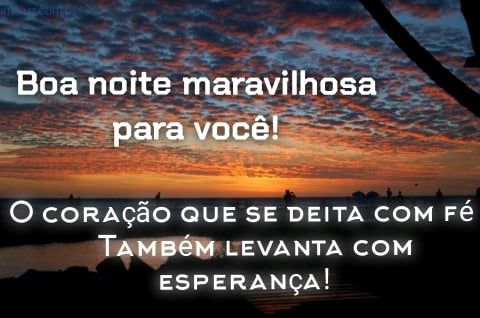 Boa noite com esperança