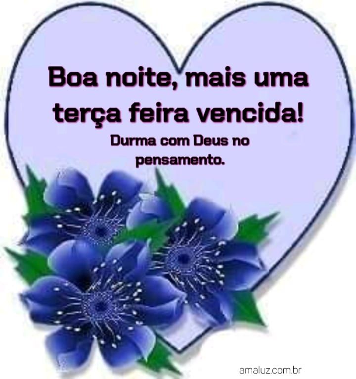 Boa noite dorme com Deus!