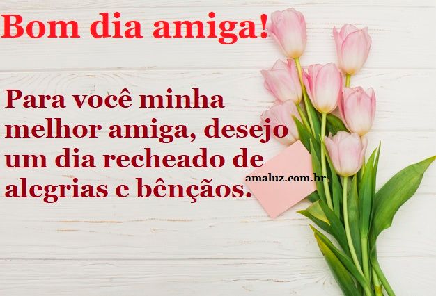 Bom dia minha melhor amiga mensagens para whatsapp