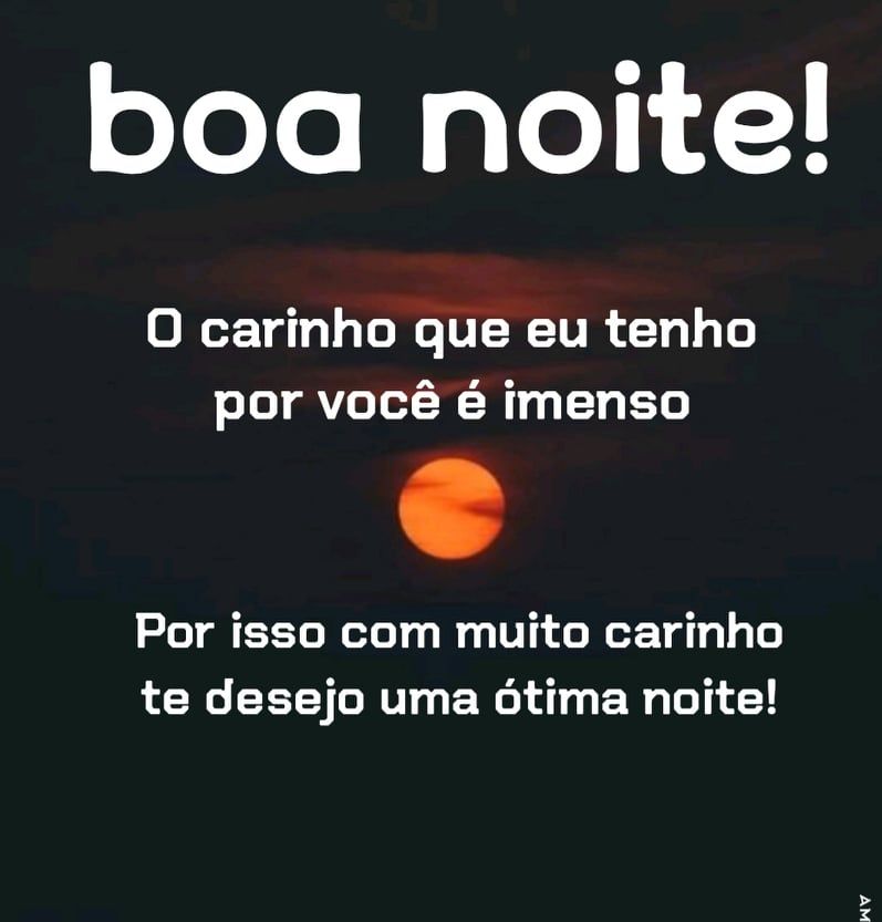 boa noite com carinho