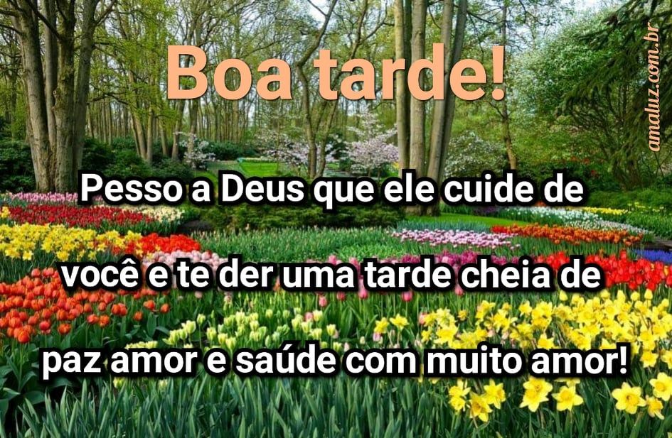 boa tarde com paz e amor