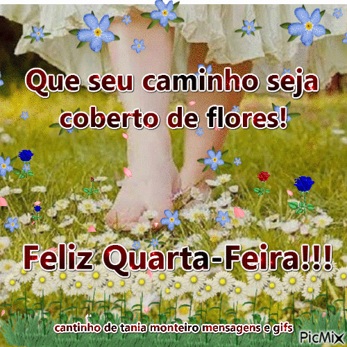 feliz quarta feira coberta de flores gifs