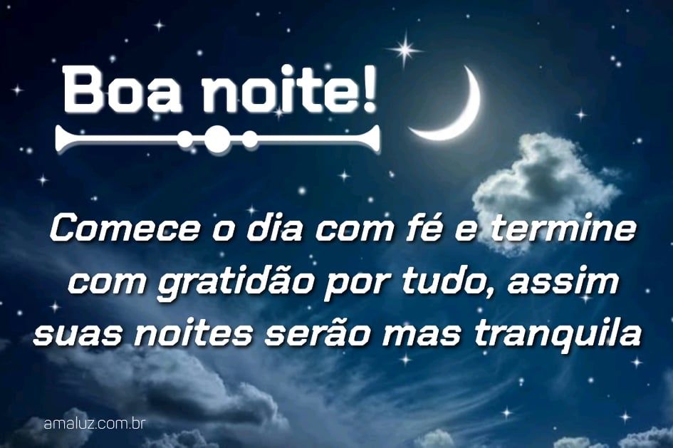 mensagem de boa noite