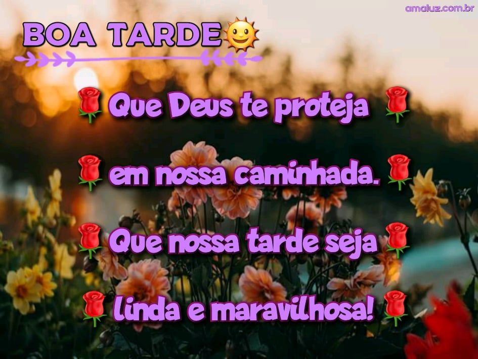 mensagem de boa tarde