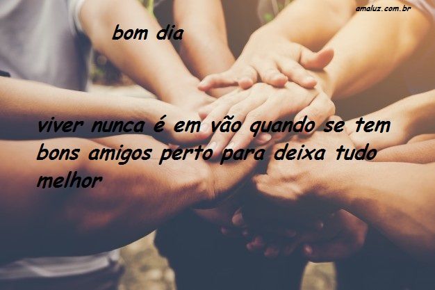 meu bom dia especial para todos os amigos