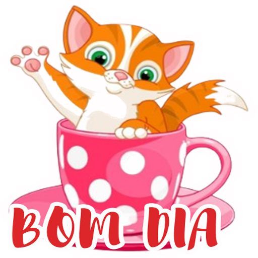 Bom dia um gatinho na chicara