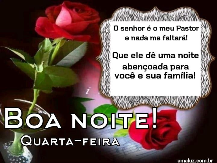 Boa noite o senhor e meu pastor!