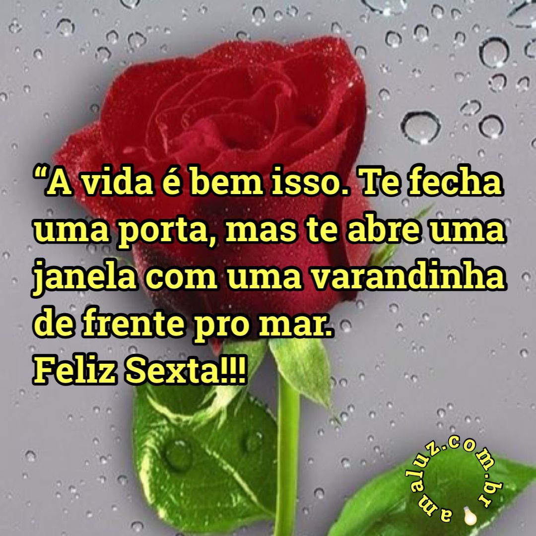 A vida é bem isso. Te fecha uma porta mas abre várias pela frente!