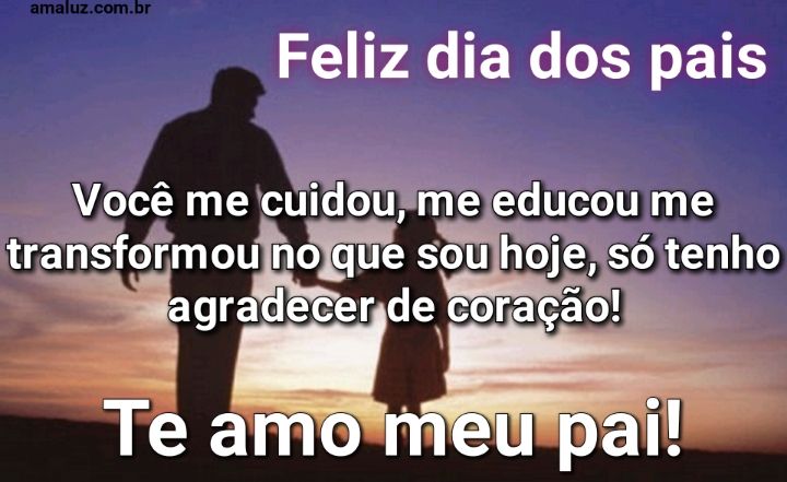 Agradeço por tudo de coração e feliz dia dos pais