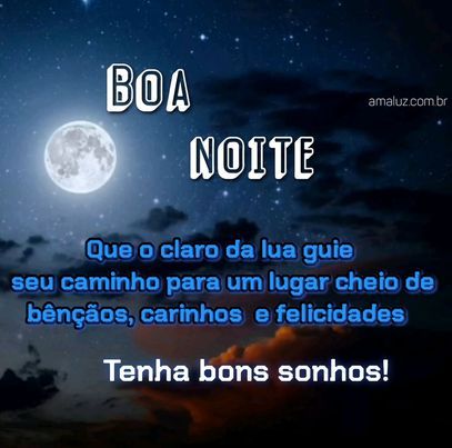Boa noite durma como um anjo!