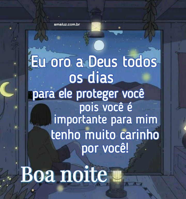 Boa noite com carinho pois você é importante para mim.