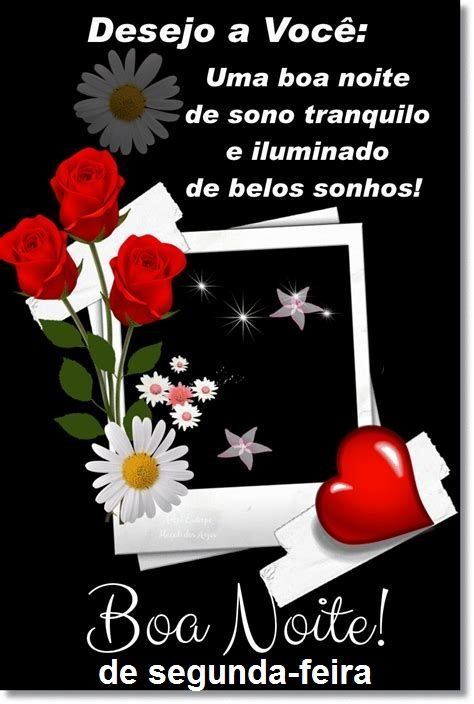Boa noite de amor e carinho de segunda feira