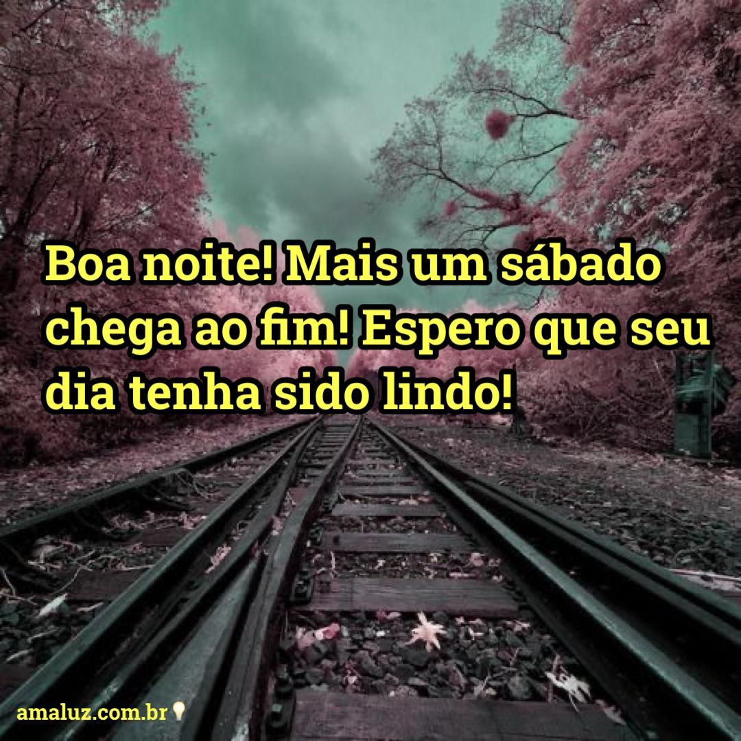 Boa noite! mais uma noite de sábado chegou tenha um bom descanso