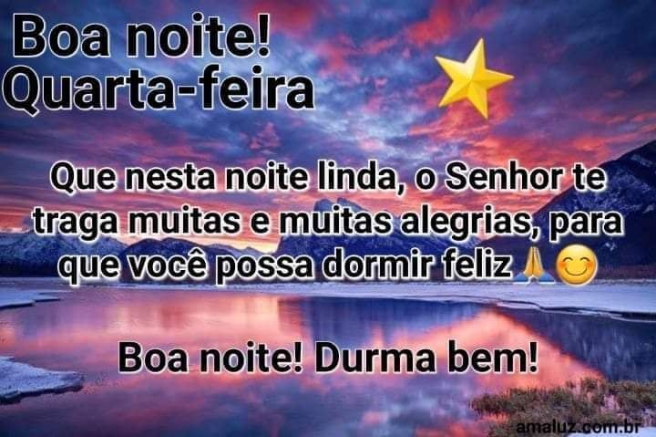 Boa noite que você durma feliz