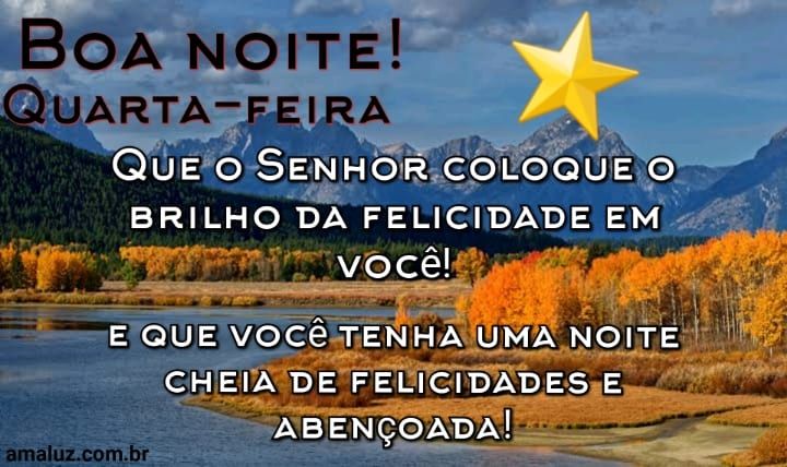 Boa noite que você tenha uma noite cheia de felicidade