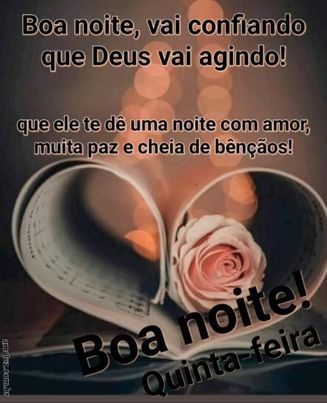Boa noite,confie no Deus