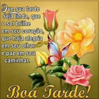 Boa tarde com aleria de um final de semana feliz