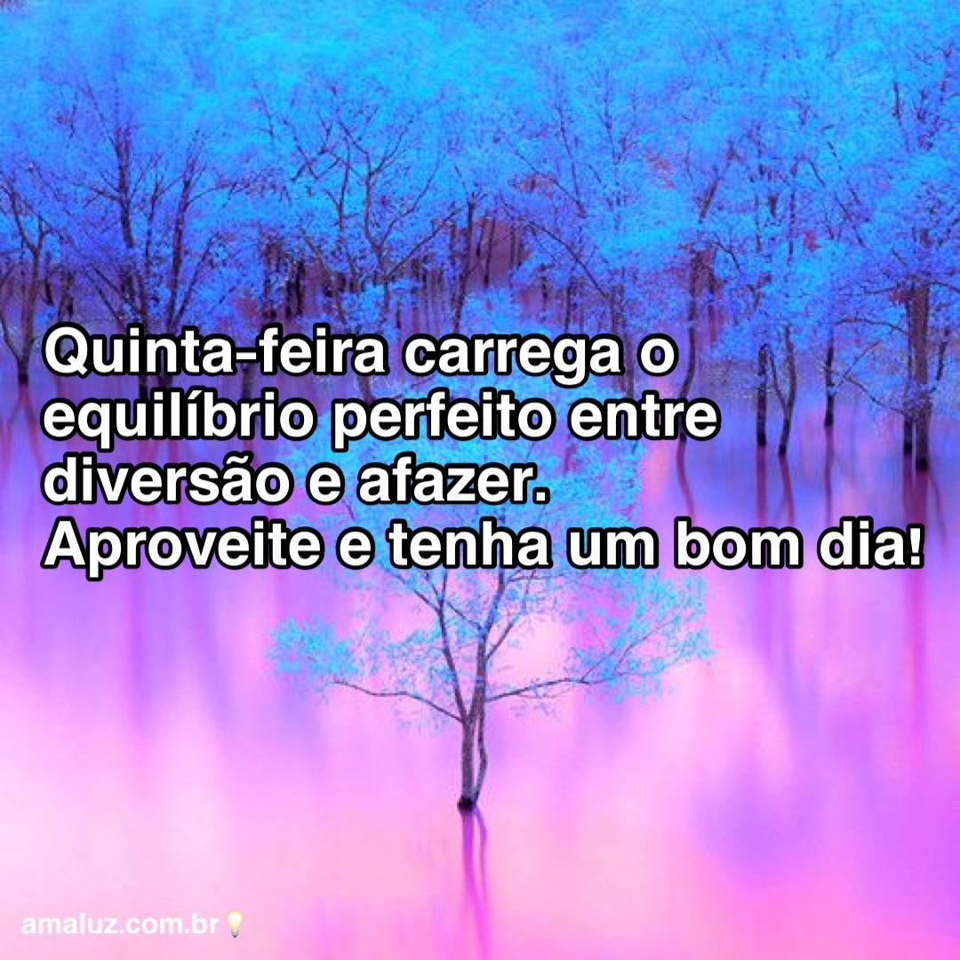 Bom dia com muito carinho para a nossa quinta feira que acaba de amanhecer!