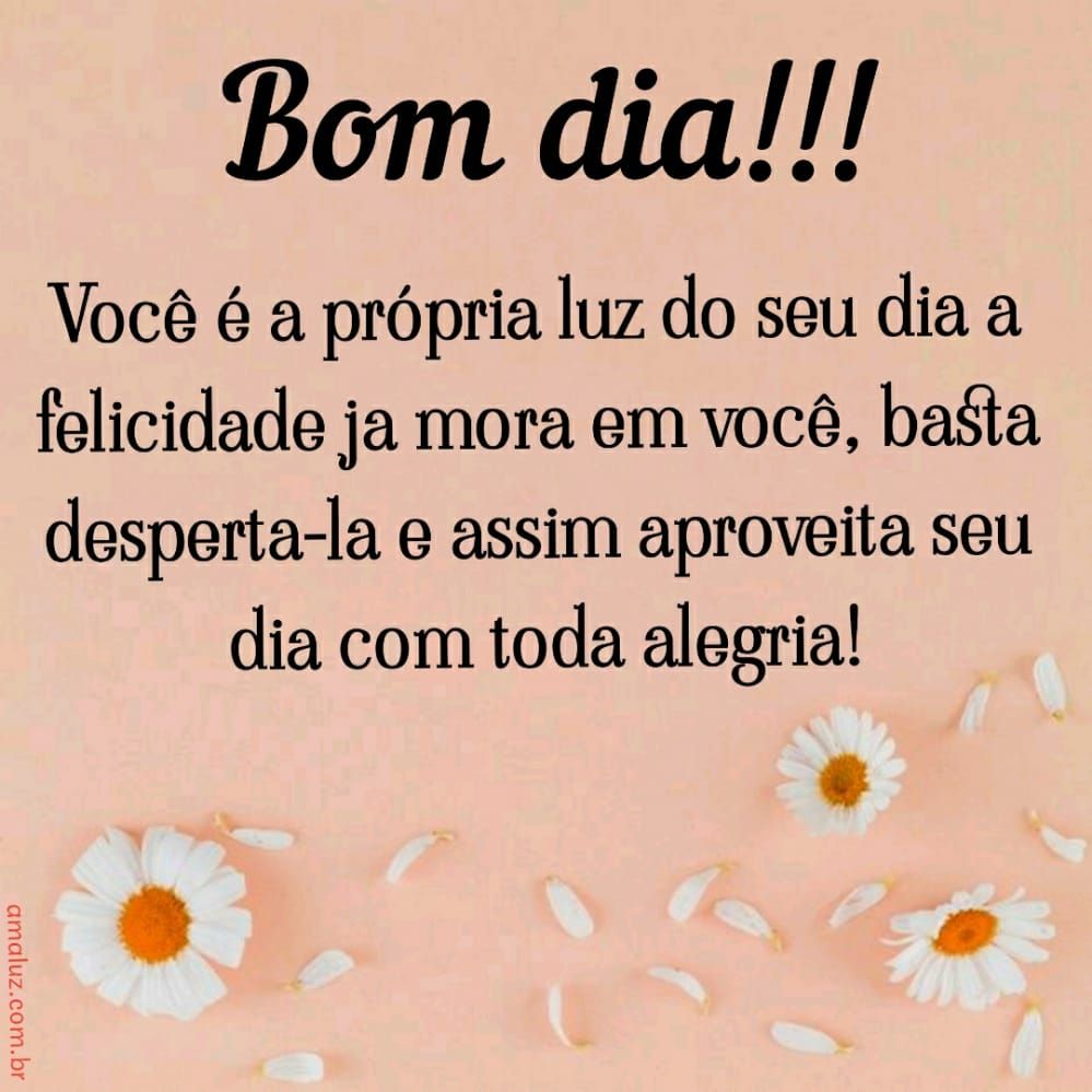 Bom dia para você minha amiga e meu amigo