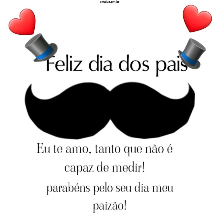 Eu te amo tanto feliz dia dos pais.