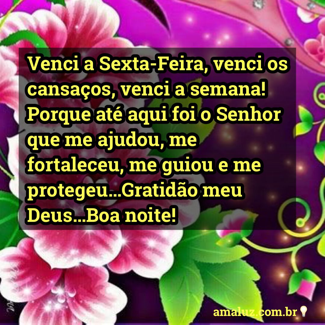 semana vencida feliz sexta feira