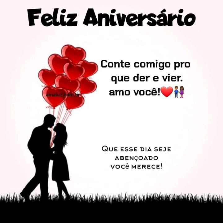 Feliz aniversário conte comigo para tudo