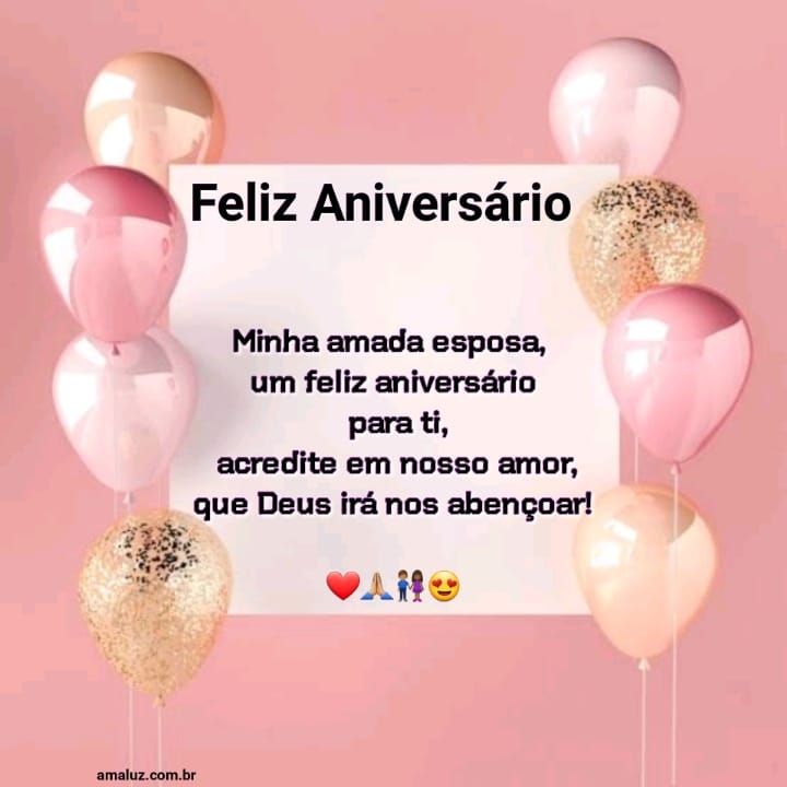 Feliz aniversário eu te amo que Deus te abençoe