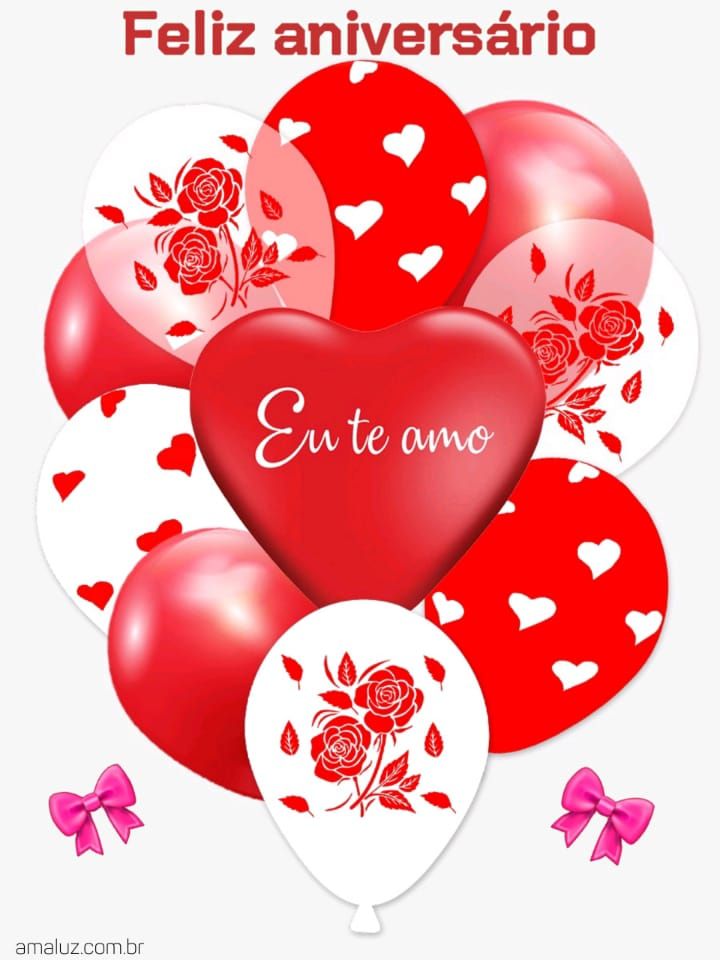 Feliz aniversário eu te amo