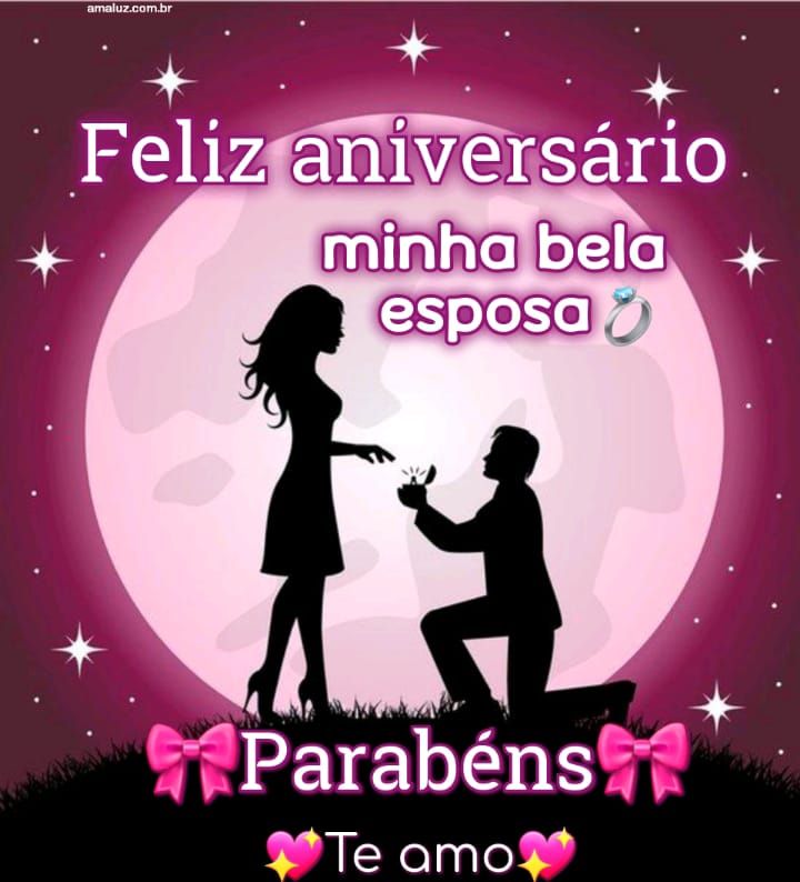 Feliz aniversário minha bela esposa