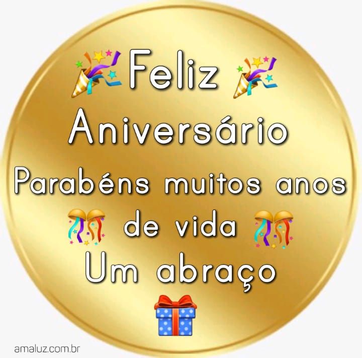 Feliz aniversário muitos anos de vida