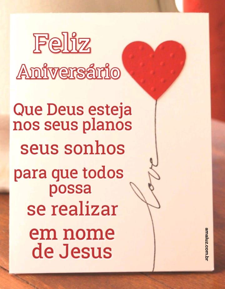 Feliz aniversário que seus sonhos se realize