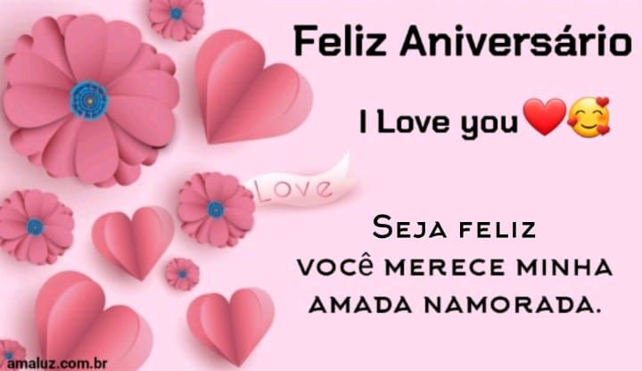 Feliz aniversário seja feliz pois você merece