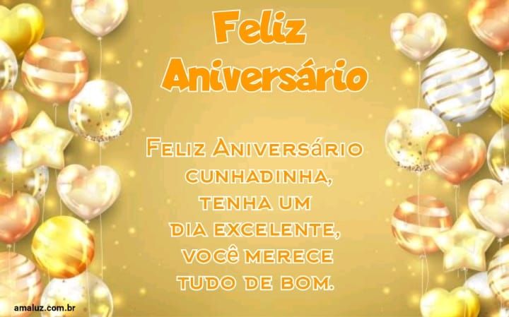 Tenha um feliz aniversário minha cunhada