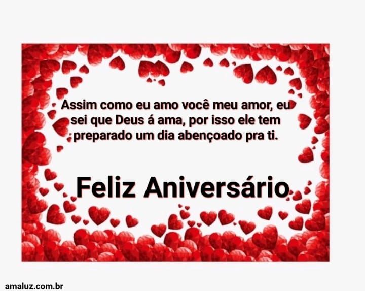 Feliz aniversário Deus te ama.
