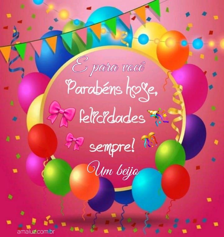 Parabéns hoje felicidade hojes