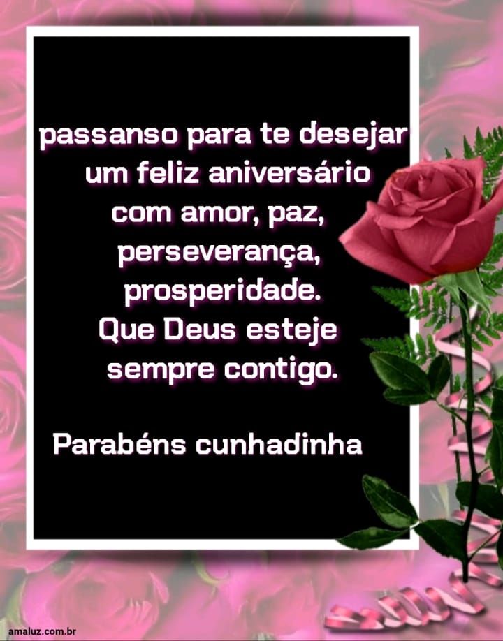 Passando para desejar um feliz aniversário.