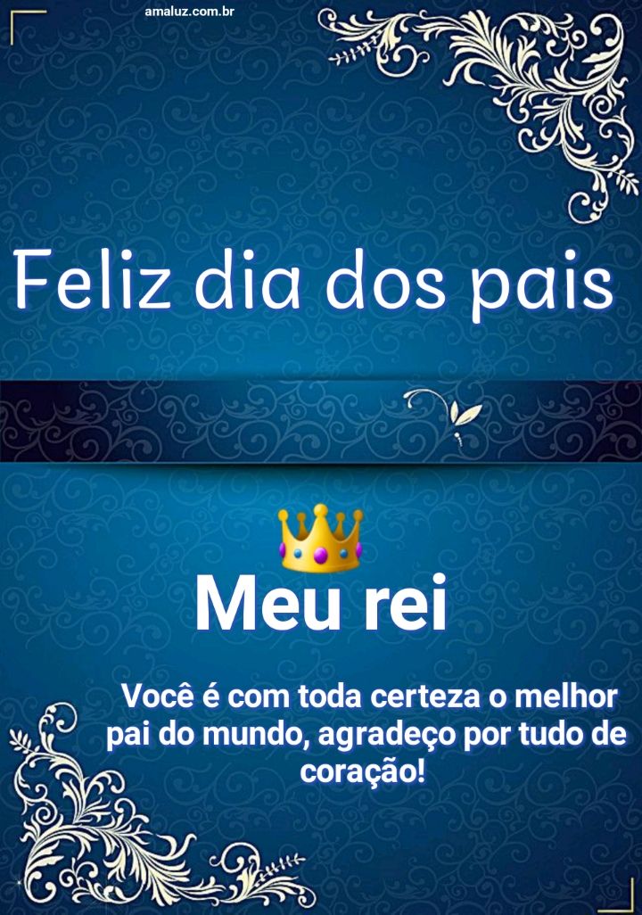 Agradeço do meu coração por tudo feliz dia dos pais
