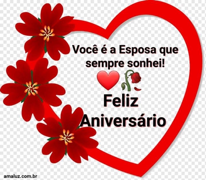 Você é a esposa que sempre sonhei feliz aniversário