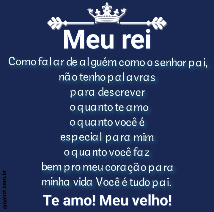 Você é meu rei feliz dia dos pais