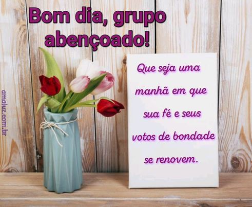 aquela mensagem carinhosa para grupo abençoado