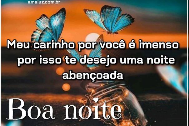 boa noite abençoada por Deus