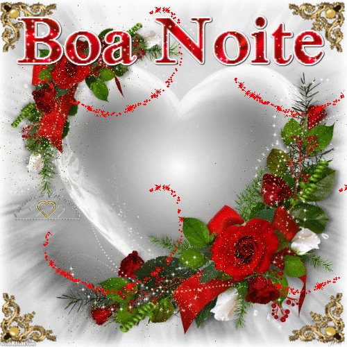 boa noite com gifs de coração