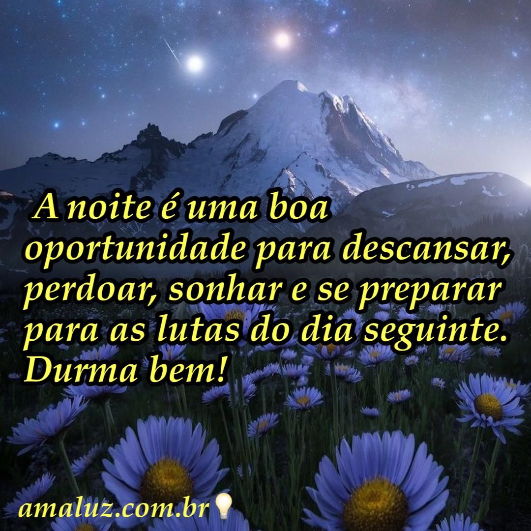 boa noite com uma noite de oportunidades