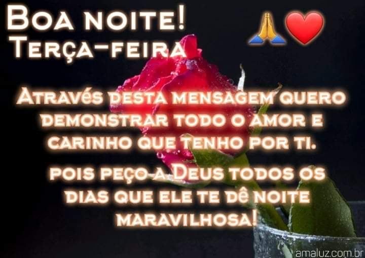 boa noite de terça feira com carinho