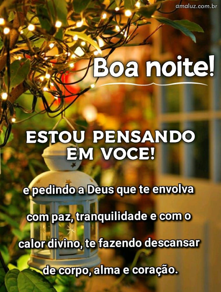 boa noite estou pensando em você